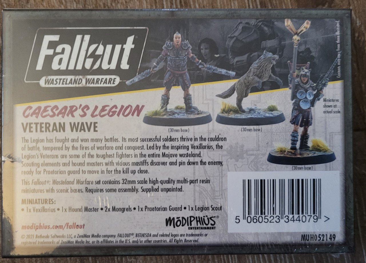 Fallout Wasteland Warfare - Caesar's Legion Veteran Wave (*See Per Order Flat Rate Shipping)
