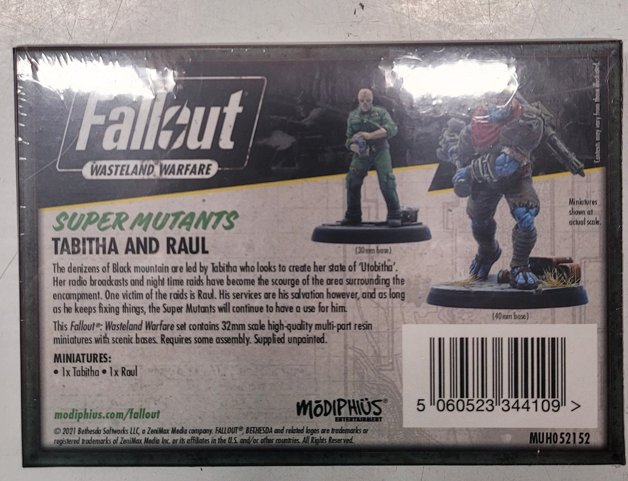 Fallout RPG Wasteland Warfare - Super Mutants Tabita and Raul (*See Per Order Flat Rate Shipping)
