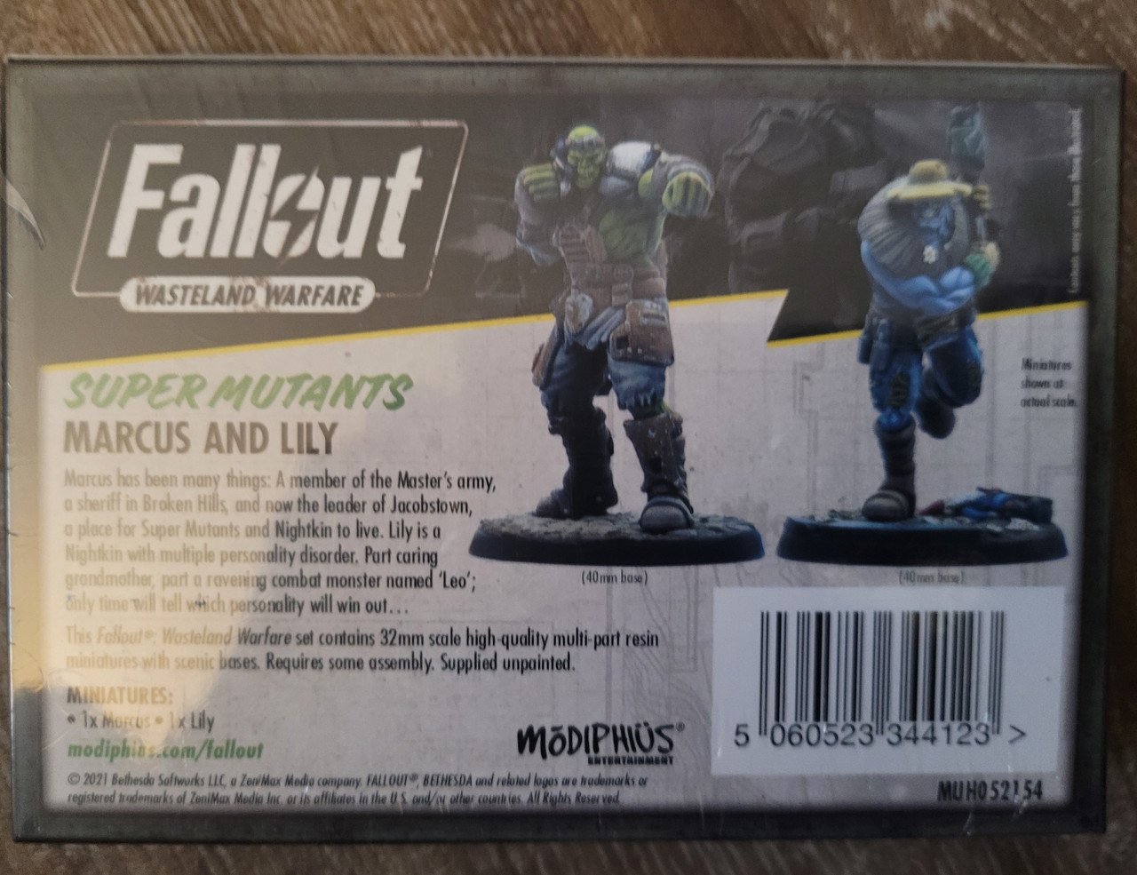 Fallout Wasteland Warfare - Super Mutants Marcus and Lily (*See Per Order Flat Rate Shipping)