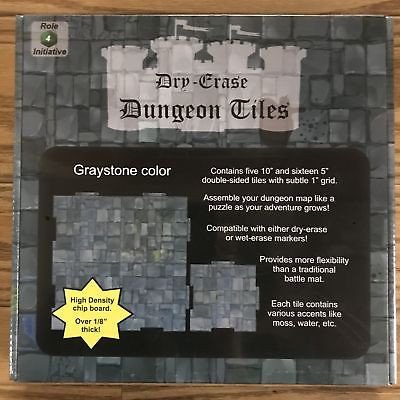 Dungeon Tiles: Graystone - 10'' and 5'' Squares (21) (*See Per Order Flat Rate Shipping)