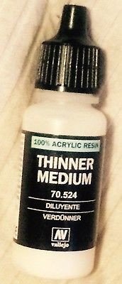Vallejo Mediums: Thinner #200 (17ml) 70524 (*See Per Order Flat Rate Shipping)