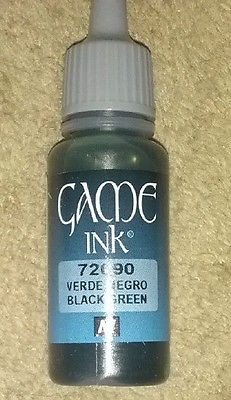 Vallejo Game Ink Black Green 72090  (*See Per Order Flat Rate Shipping)