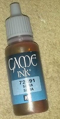 Vallejo Game Ink Sepia 72091 (*See Per Order Flat Rate Shipping)