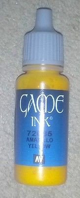 Vallejo Game Ink Yellow 72085  17ml (*See Per Order Flat Rate Shipping)