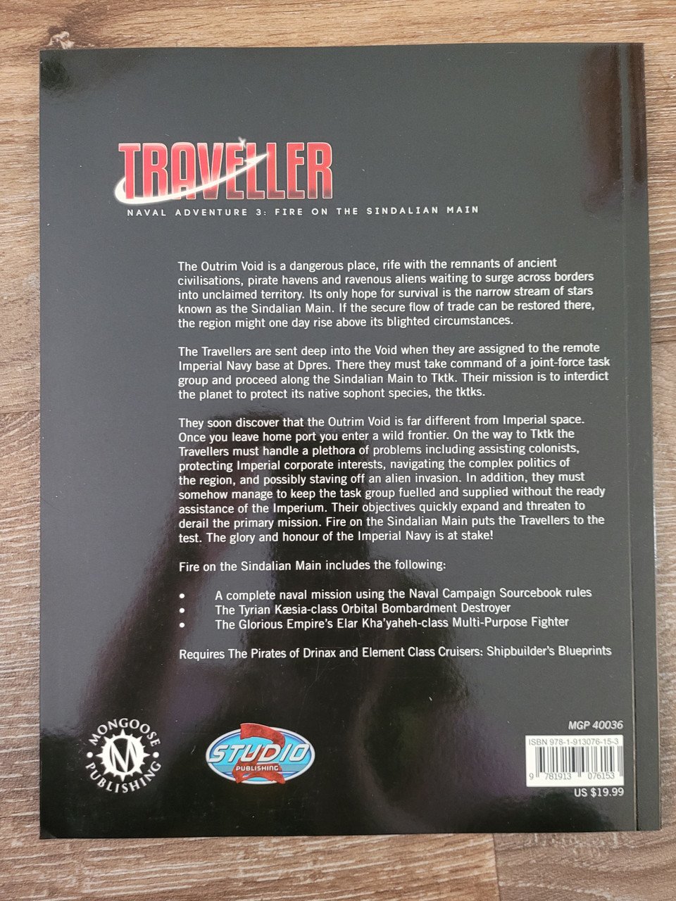 Traveller RPG (Adventure) Fire on the Sindalian Main (*See Per Order Flat Rate Shipping)