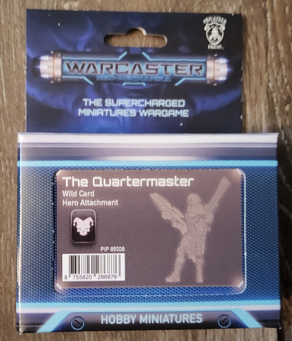 Warcaster The Quartermaster Wild Card Hero Attachment (metal) (*See Per Order Flat Rate Shipping)