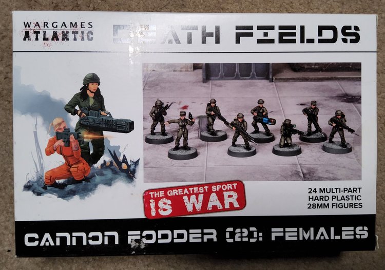 Wargames Atlantic Death Fields Cannon Fodder (2) Females (*See Per Order Flat Rate Shipping)
