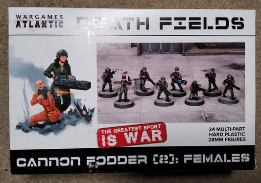 Wargames Atlantic Death Fields Cannon Fodder (2) Females (*See Per Order Flat Rate Shipping)