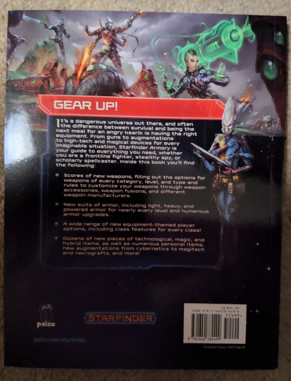 Starfinder RPG Armory Pocket Edition (*See Per Order Flat Rate Shipping)