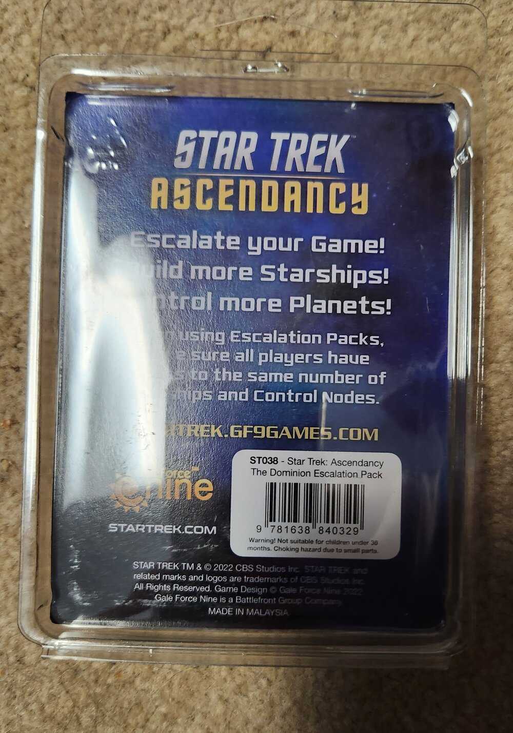 Star Trek Ascendancu Dominion Escalation Pack (*See Per Order Flat Rate Shipping)
