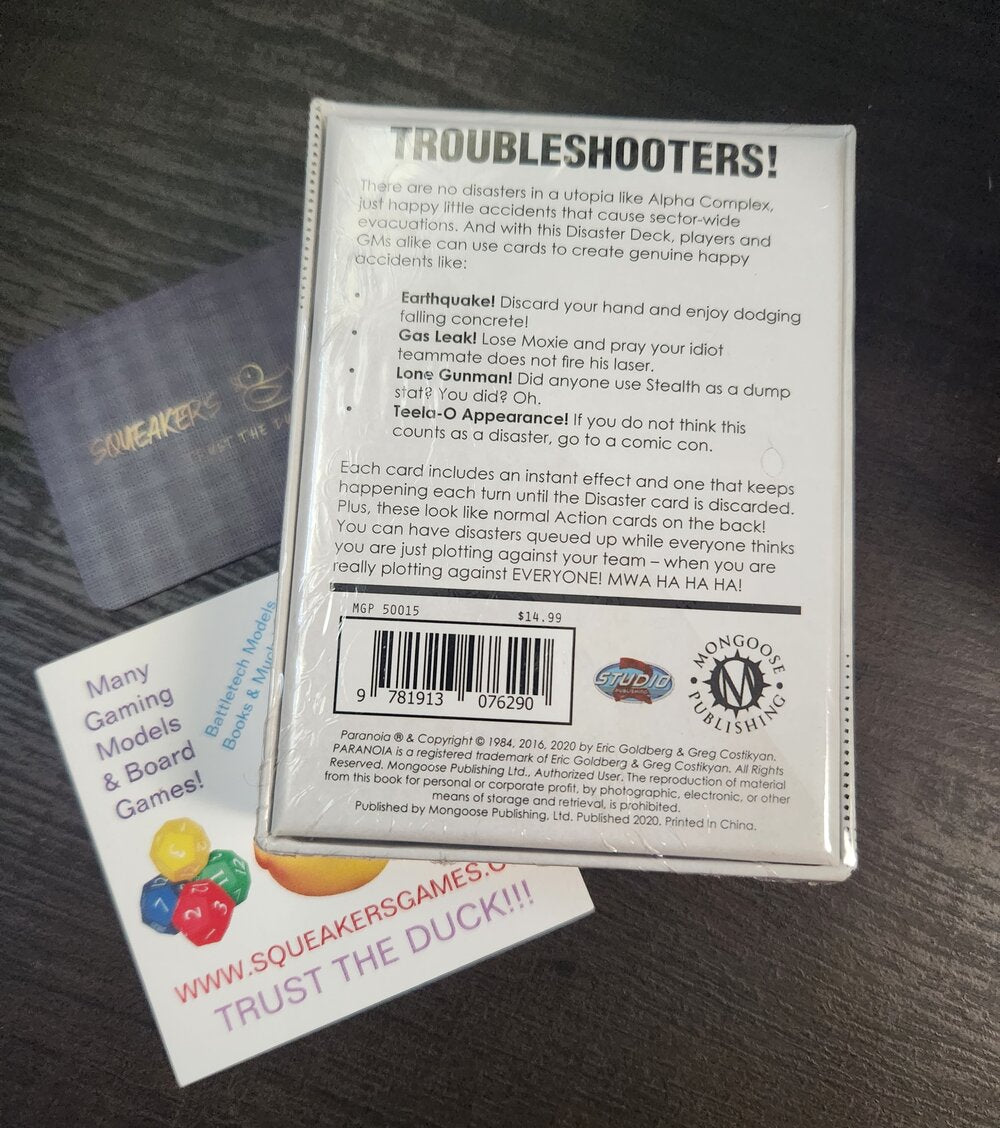 Parnoia Disaster deck MGP50015  (*See Per Order Flat Rate Shipping)