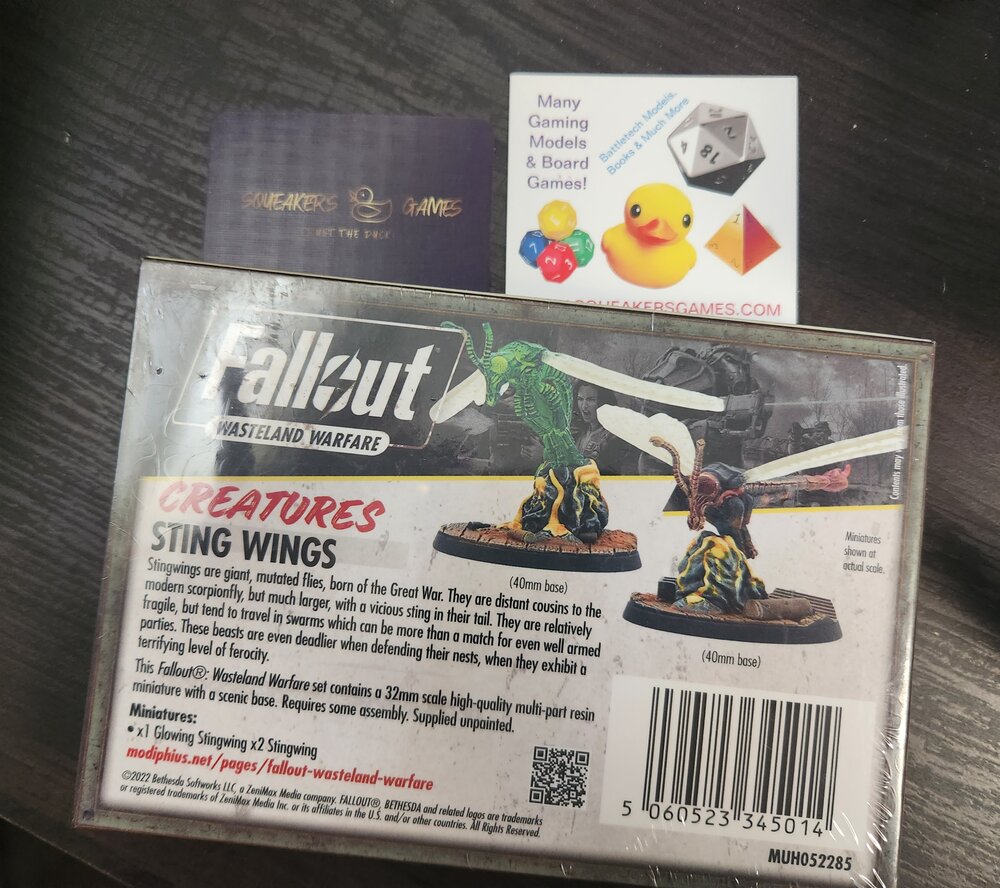 Fallout Wasteland Warfare Creatures Stingwings (*See Per Order Flat Rate Shipping)