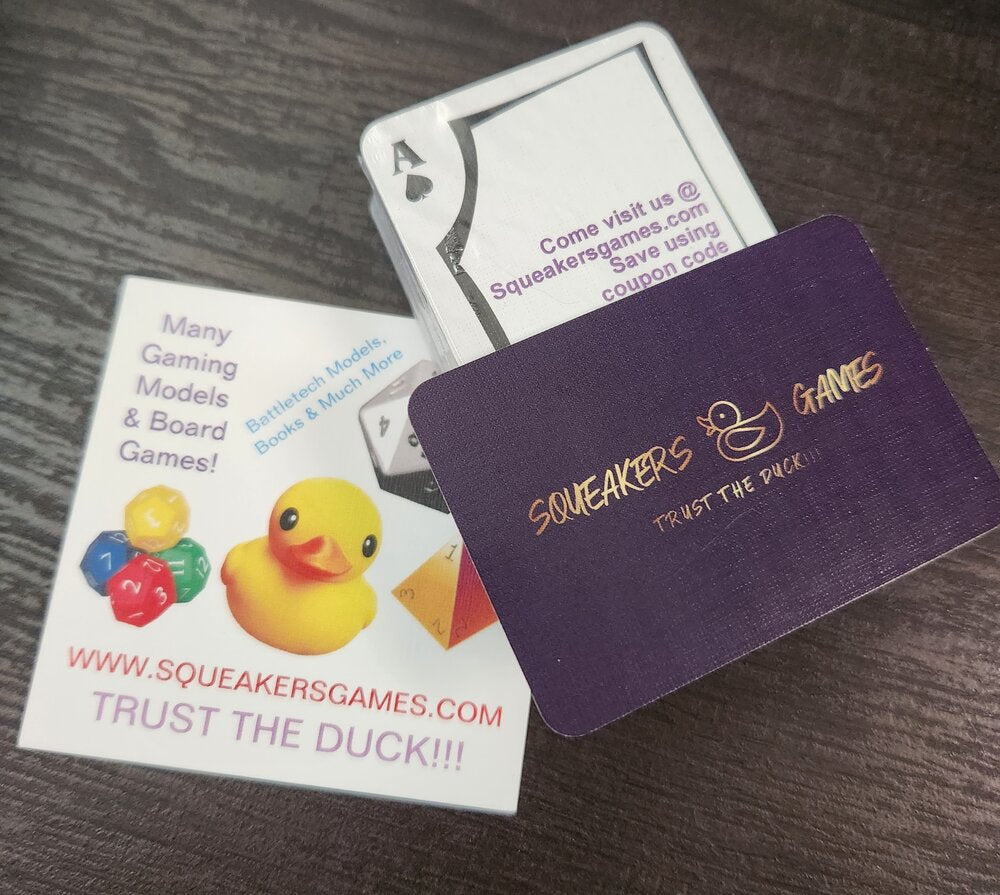 Squeakers Games Mini Playing Cards full deck (*See Per Order Flat Rate Shipping)
