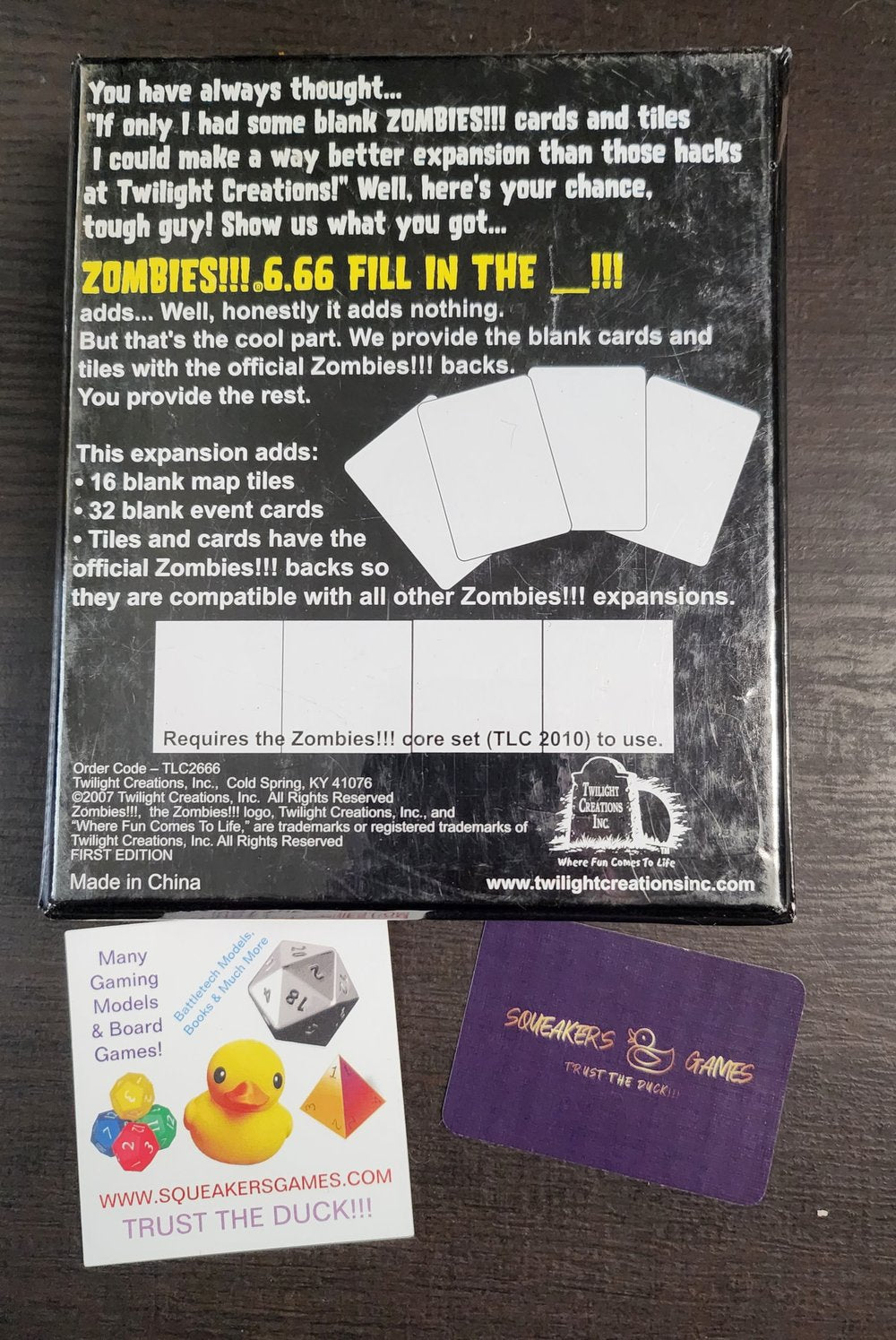 Zombies!!! 6.66: Fill in the Blank!!! (*See Per Order Flat Rate Shipping)