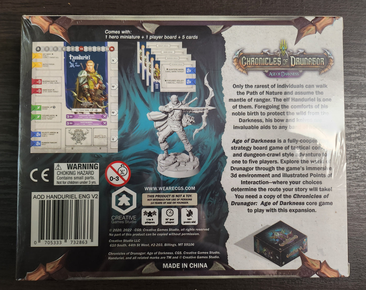 CHRONICLES OF DRUNAGOR: AGE OF DARKNESS – HANDURIEL EXTRA HERO (*See Per Order Flat Rate Shipping)