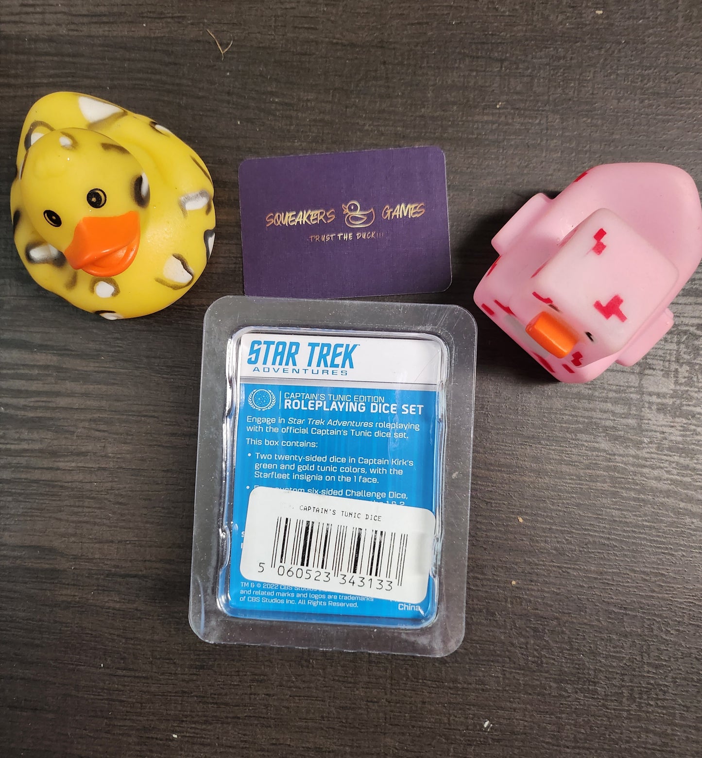 Star Trek Adventures Kirk's Tunic Dice set (*See Per Order Flat Rate Shipping)