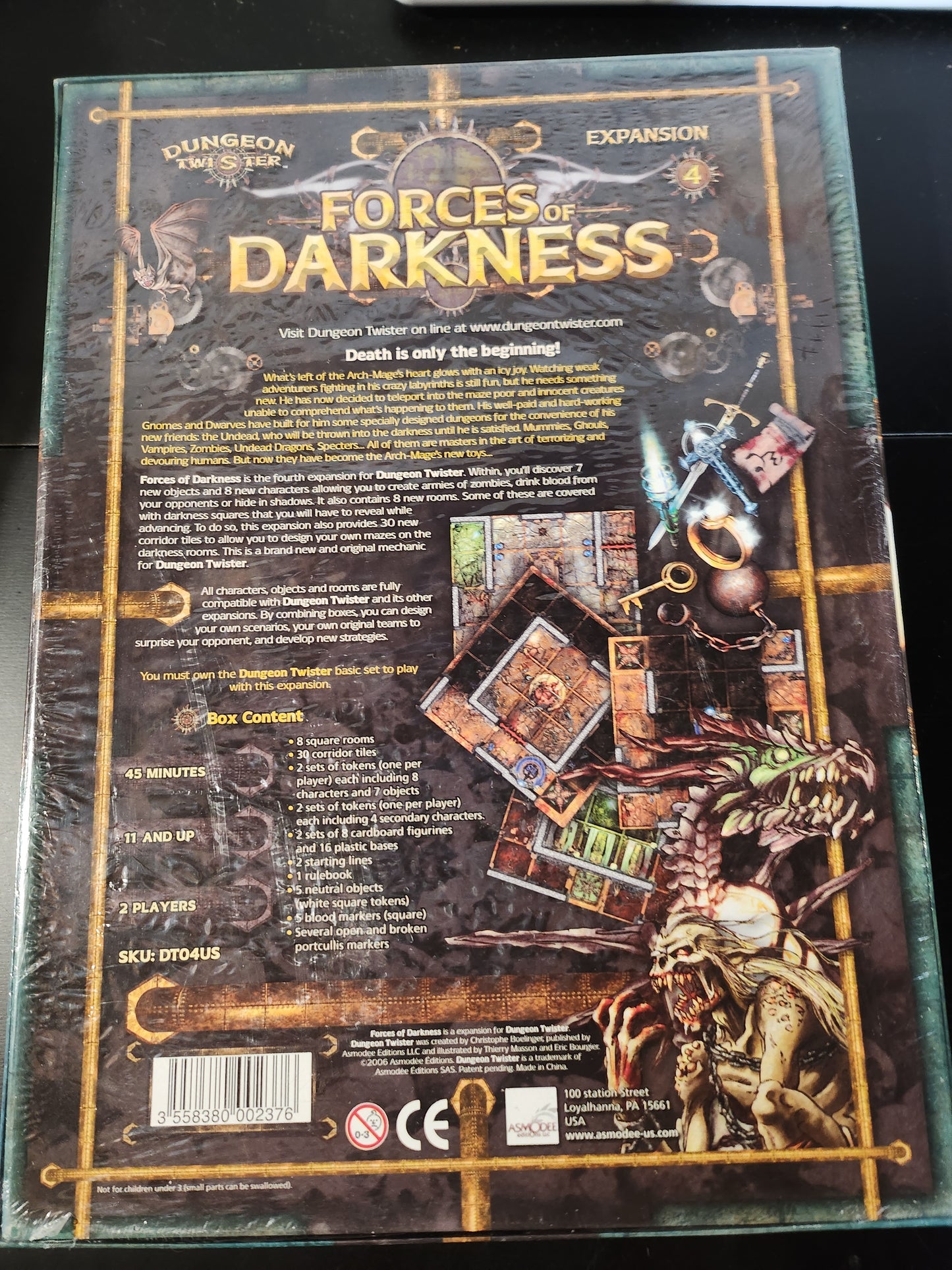 Dungeon Twister: Forces of Darkness expansion 4 (*See Per Order Flat Rate Shipping)
