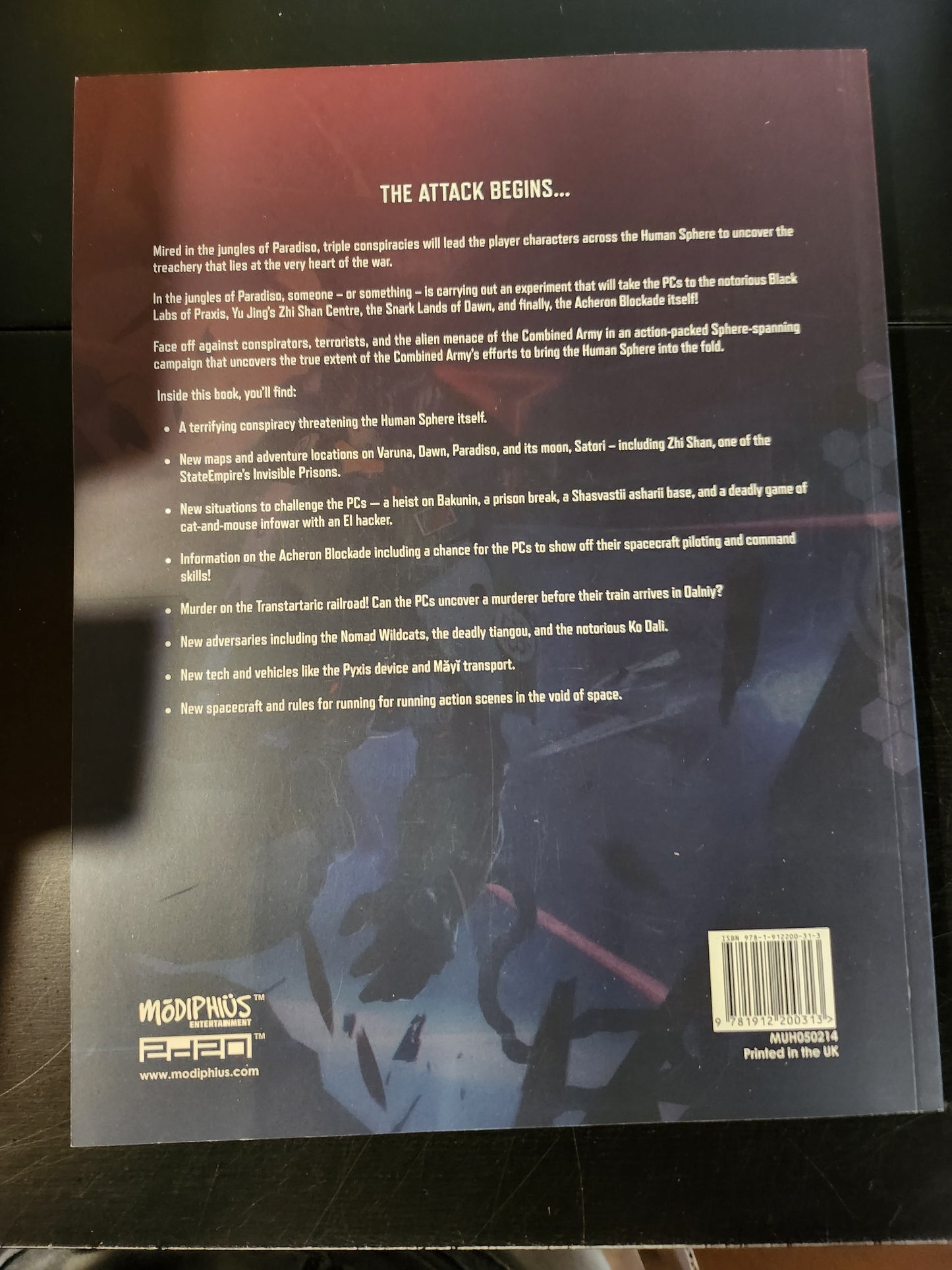 Infinity RPG: Acheron Cascade Campaign (*See Per Order Flat Rate Shipping)