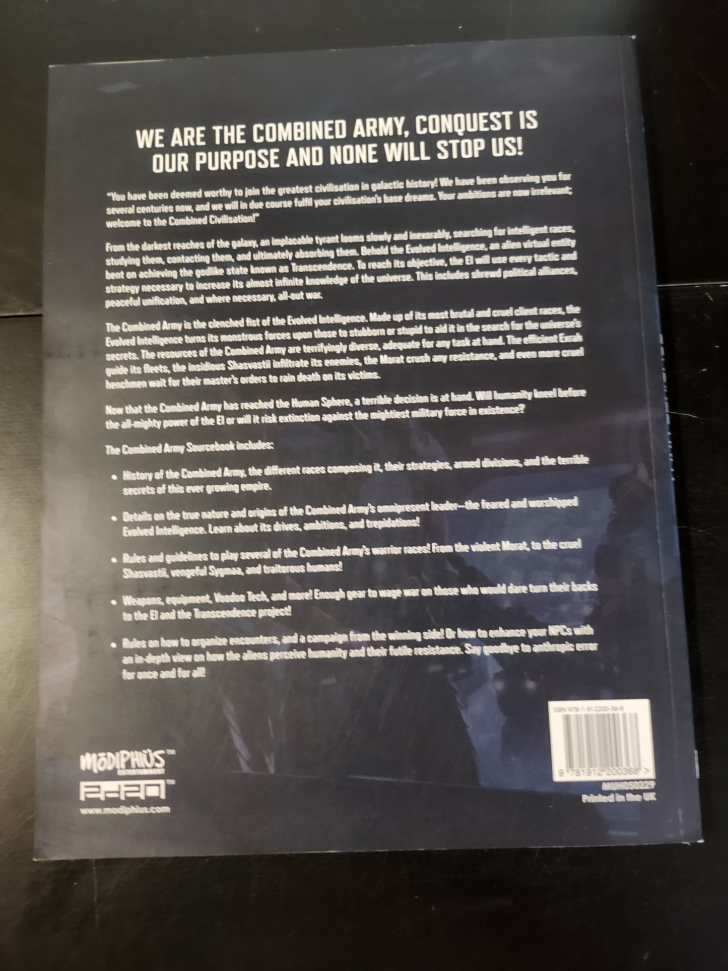 Infinity RPG: Combined Army Supplement (*See Per Order Flat Rate Shipping)