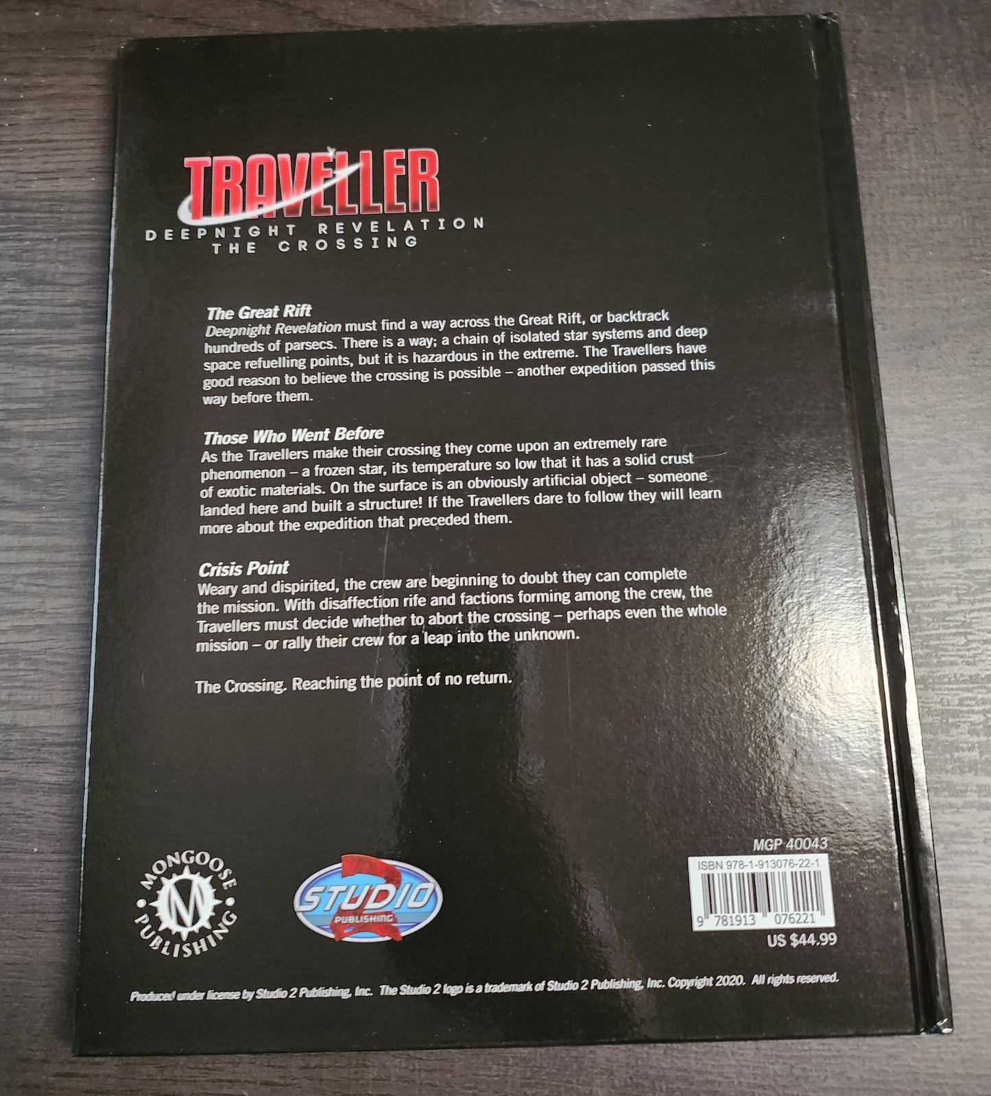 Traveller RPG DEEPNIGHT REVELATION 3: THE CROSSING (*See Per Order Flat Rate Shipping)