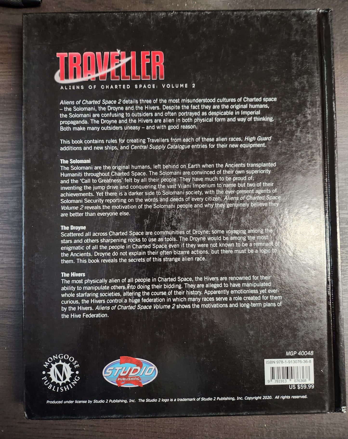 Traveller RPG ALIENS OF CHARTED SPACE VOL. 2 (*See Per Order Flat Rate Shipping)