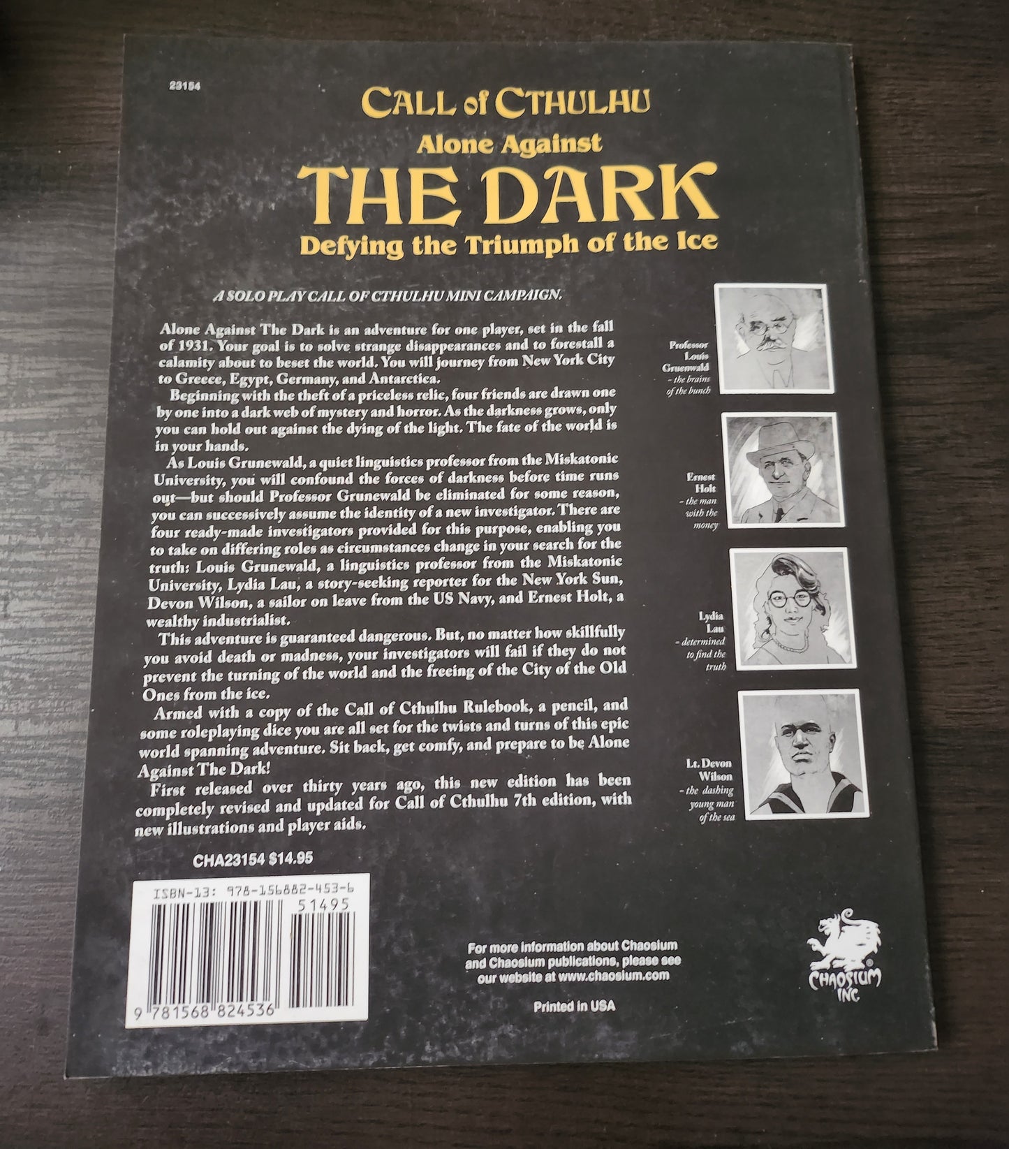 Call of Cthulhu: Alone Against the Dark (*See Per Order Flat Rate Shipping)