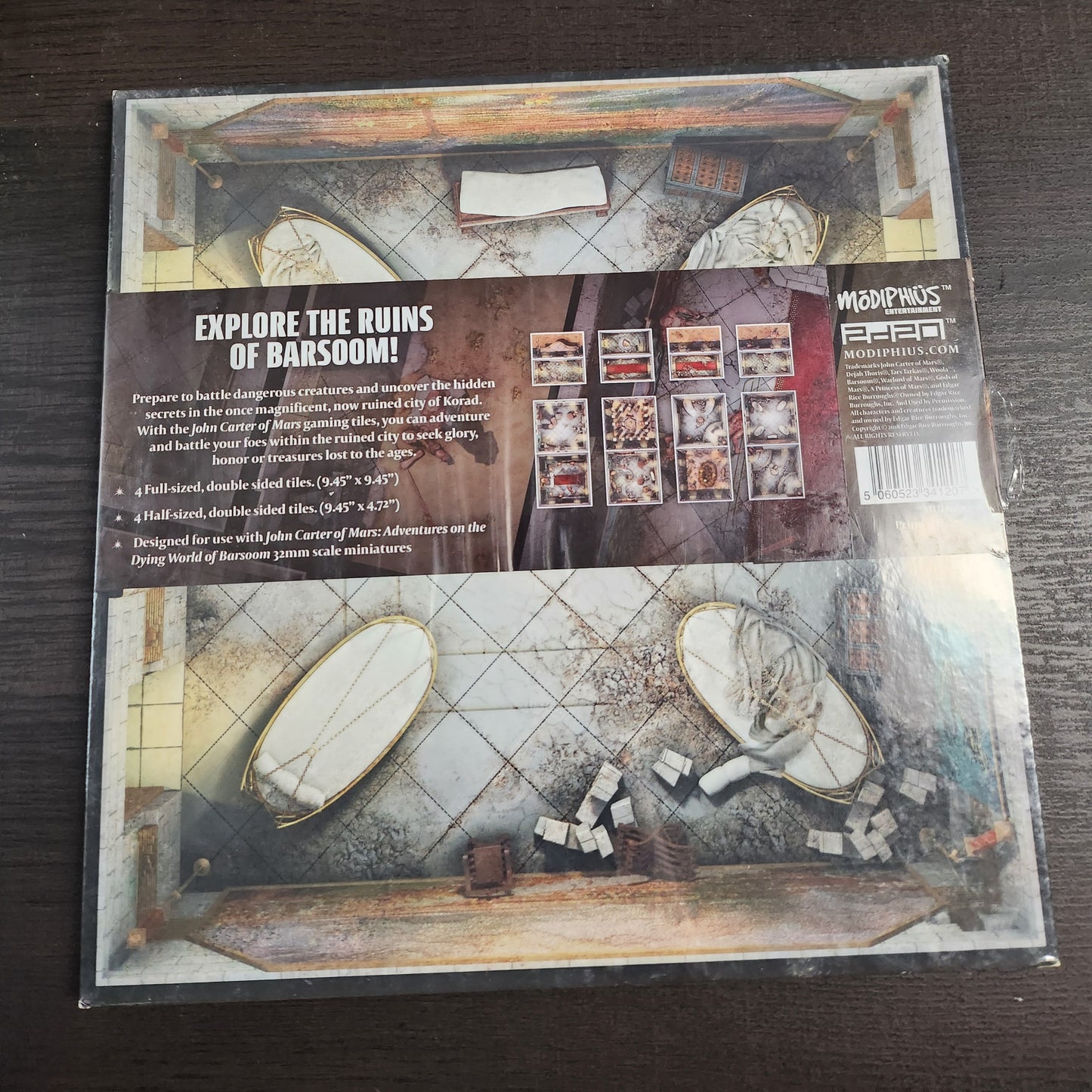 John Carter of Mars: Ruins of Korad Tile Set (*See Per Order Flat Rate Shipping)