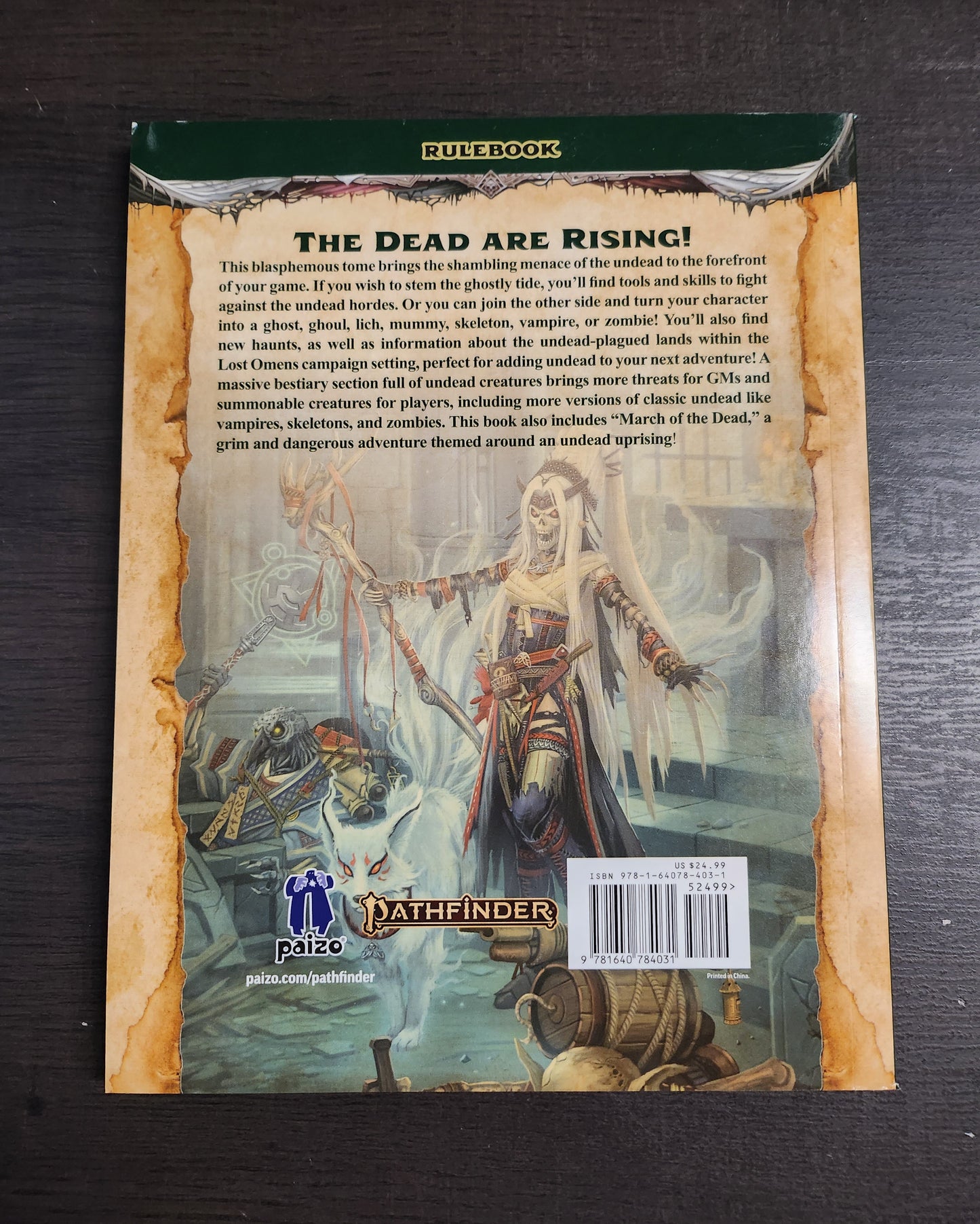 Pathfinder: Book of the Dead (*See Per Order Flat Rate Shipping)