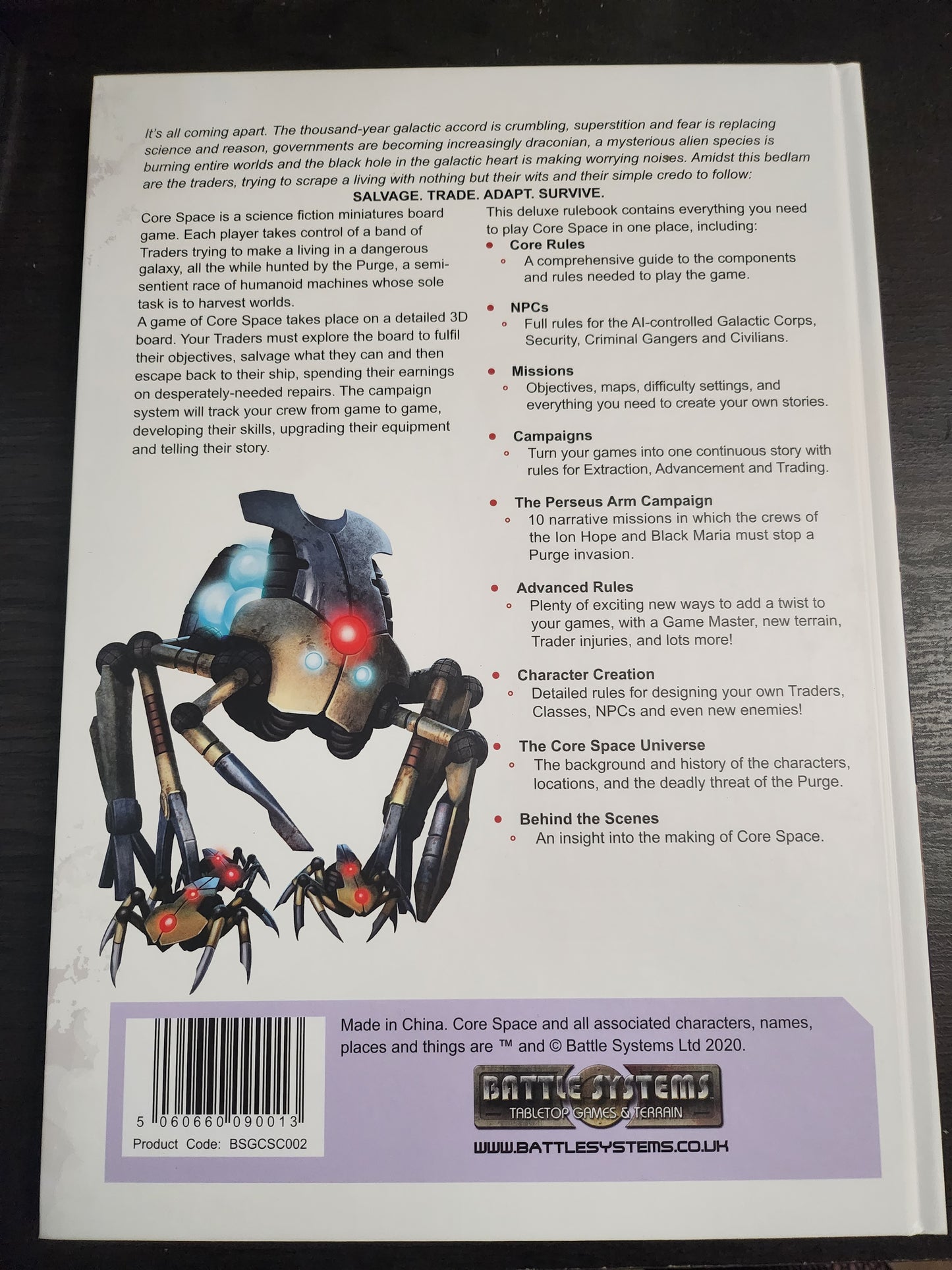 CORE SPACE DELUXE RULEBOOK (*See Per Order Flat Rate Shipping)