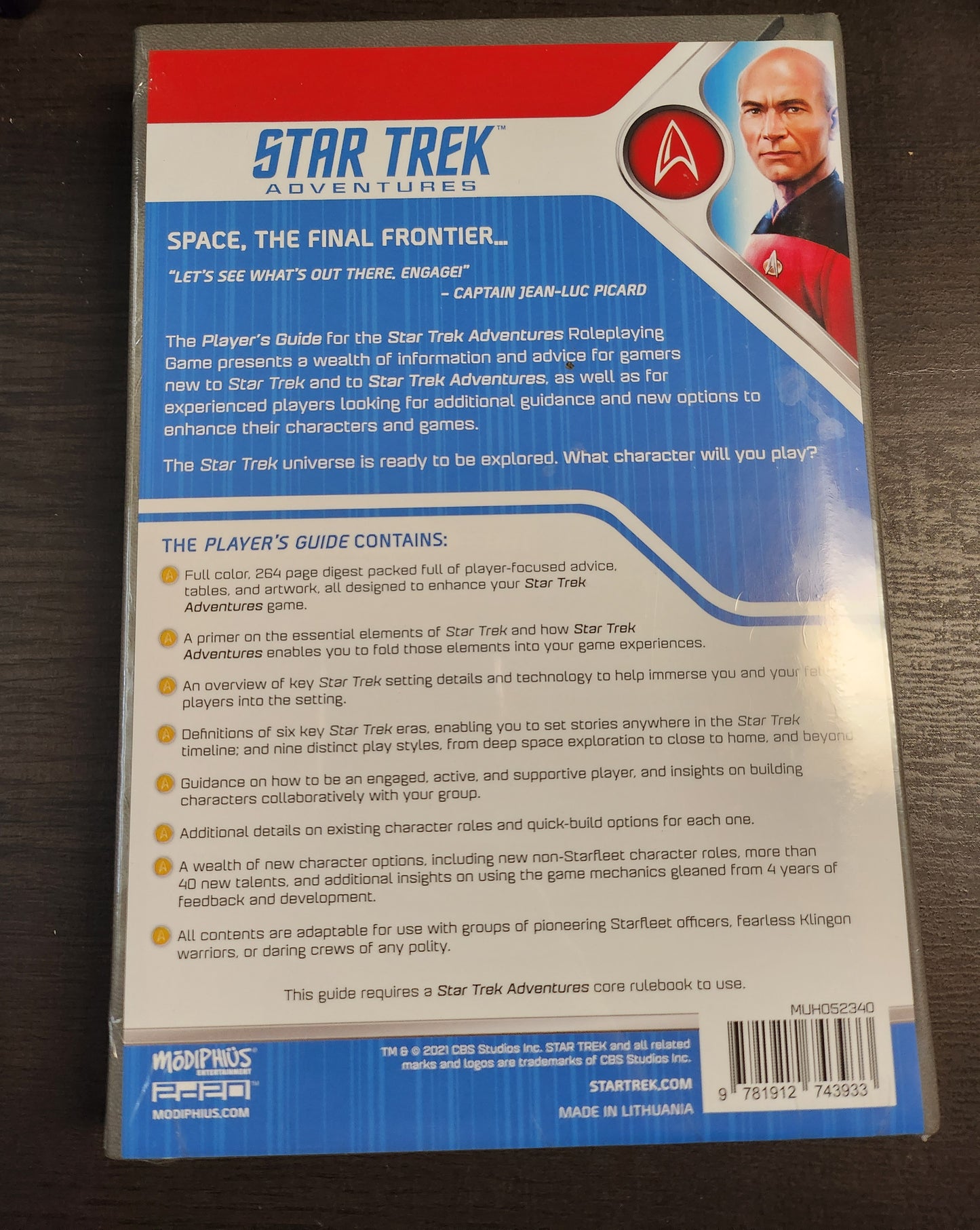 Star Trek Adventures Player's Guide (*See Per Order Flat Rate Shipping)