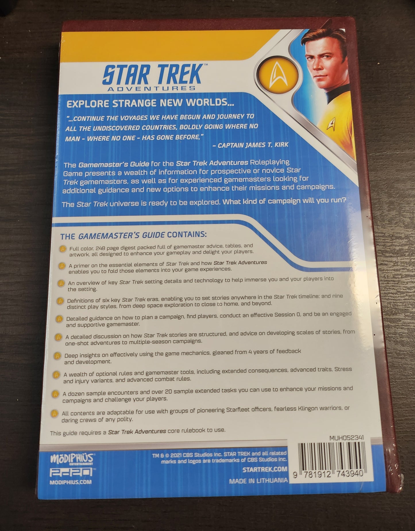 Star Trek Adventures Gamemaster's Guide (*See Per Order Flat Rate Shipping)