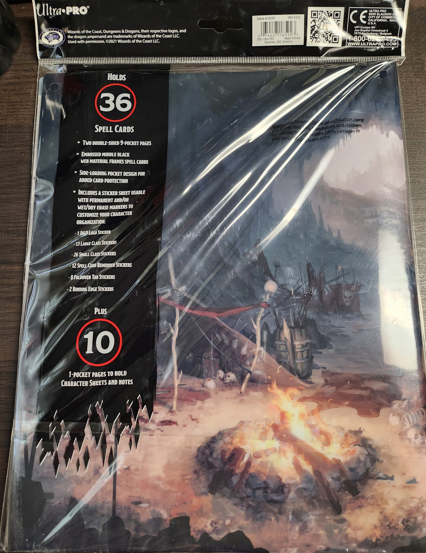 DUNGEONS & DRAGONS D&D Class Folio Barbarian Ultra Pro (*See Per Order Flat Rate Shipping)