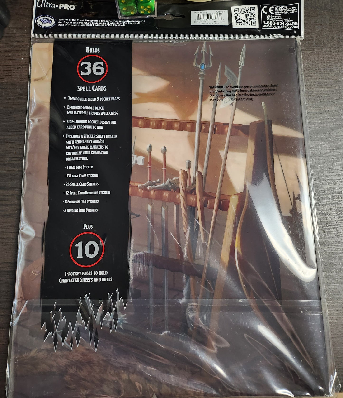 DUNGEONS & DRAGONS  D&D Class Folio Fighter Ultra Pro (*See Per Order Flat Rate Shipping)