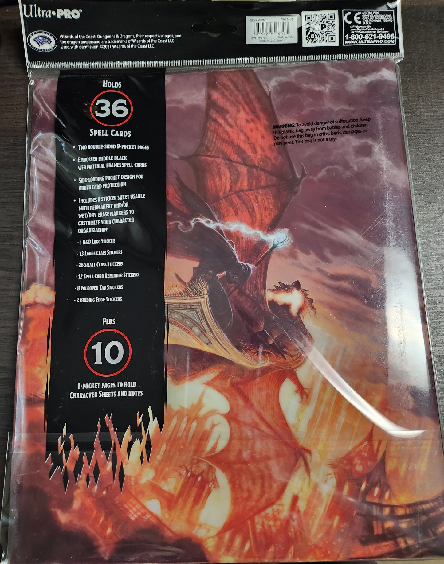 DUNGEONS & DRAGONS D&D Class Folio Sorcerer Ultra Pro (*See Per Order Flat Rate Shipping)