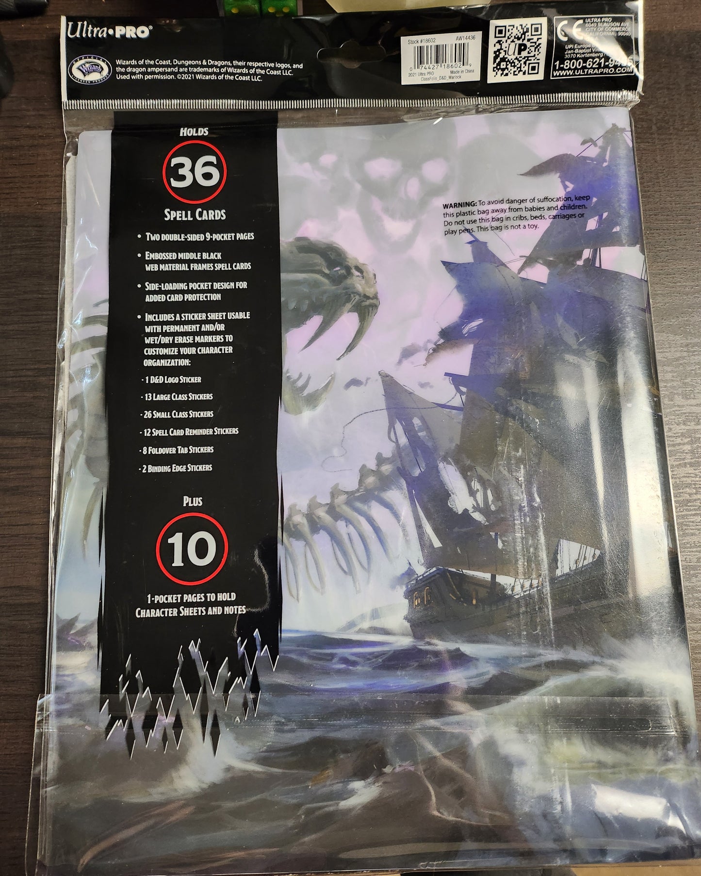 DUNGEONS & DRAGONS D&D Class Folio Warlock Ultra Pro (*See Per Order Flat Rate Shipping)