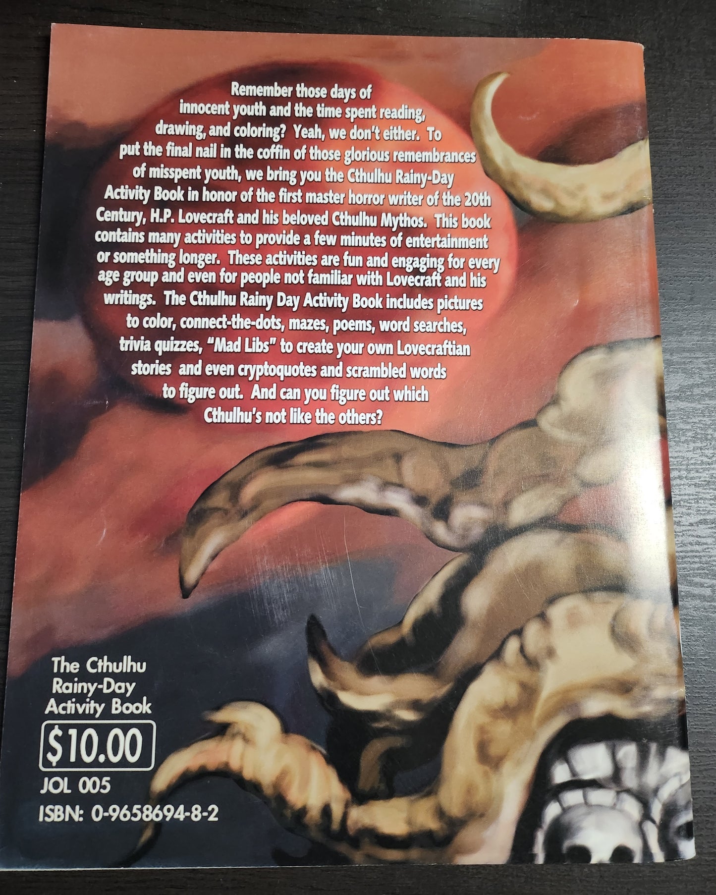 The Cthulhu Rainy-Day Activity Book (*See Per Order Flat Rate Shipping)