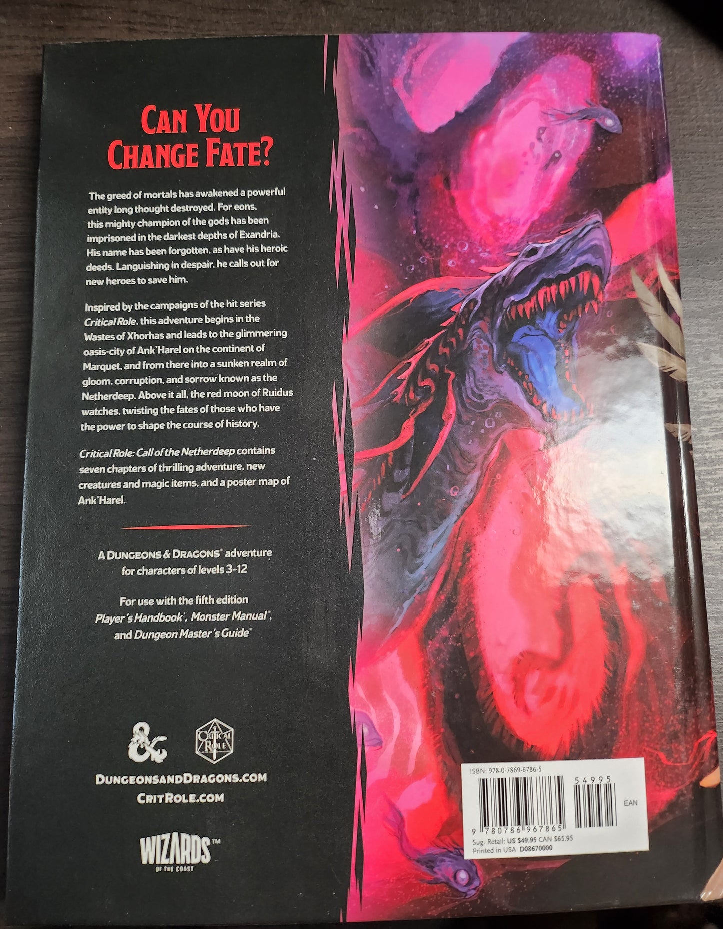 Dungeons&Dragons Critical Role: Call of the Netherdeep (*See Per Order Flat Rate Shipping)