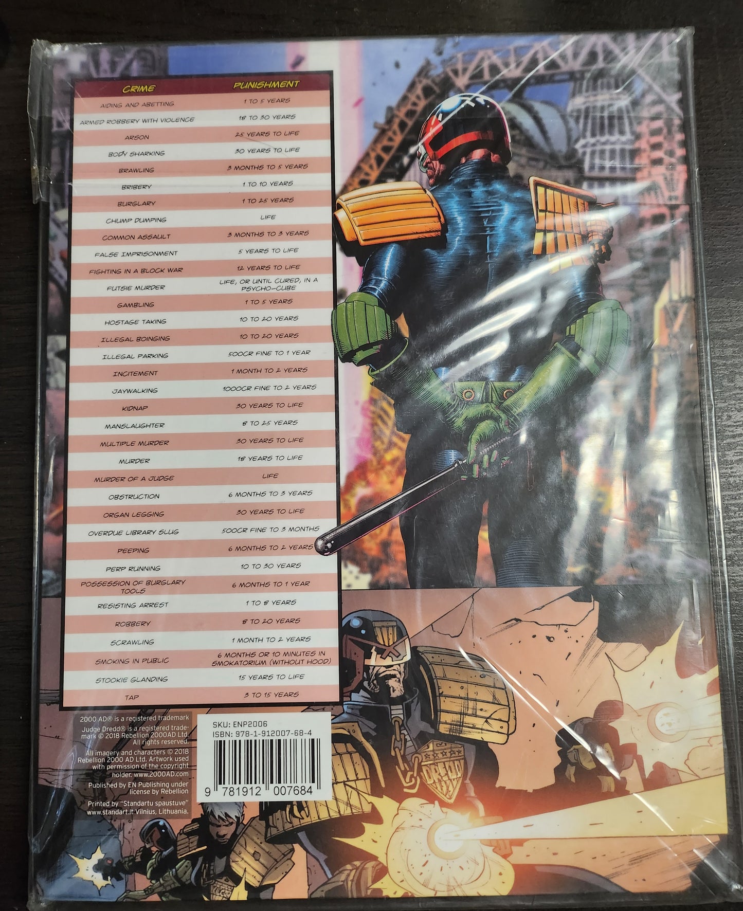 JUDGE DREDD RPG GM SCREEN (*See Per Order Flat Rate Shipping)