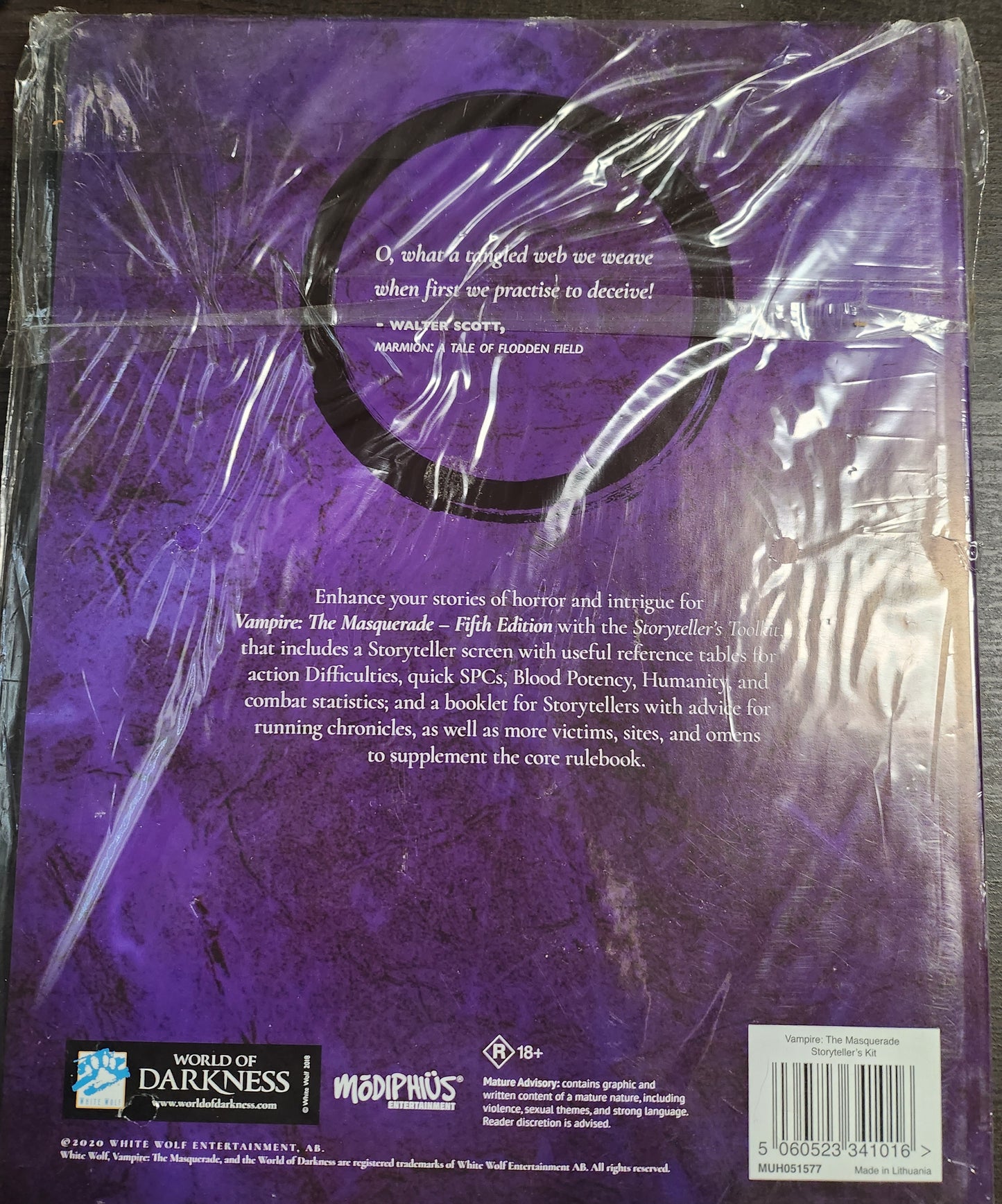 Vampire the Masquerade: Storyteller's Toolkit (*See Per Order Flat Rate Shipping)