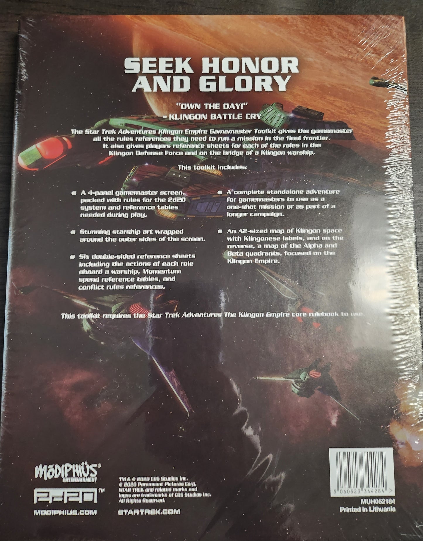 Star Trek Adventures: The Klingon Empire Gamemaster Toolkit (*See Per Order Flat Rate Shipping)