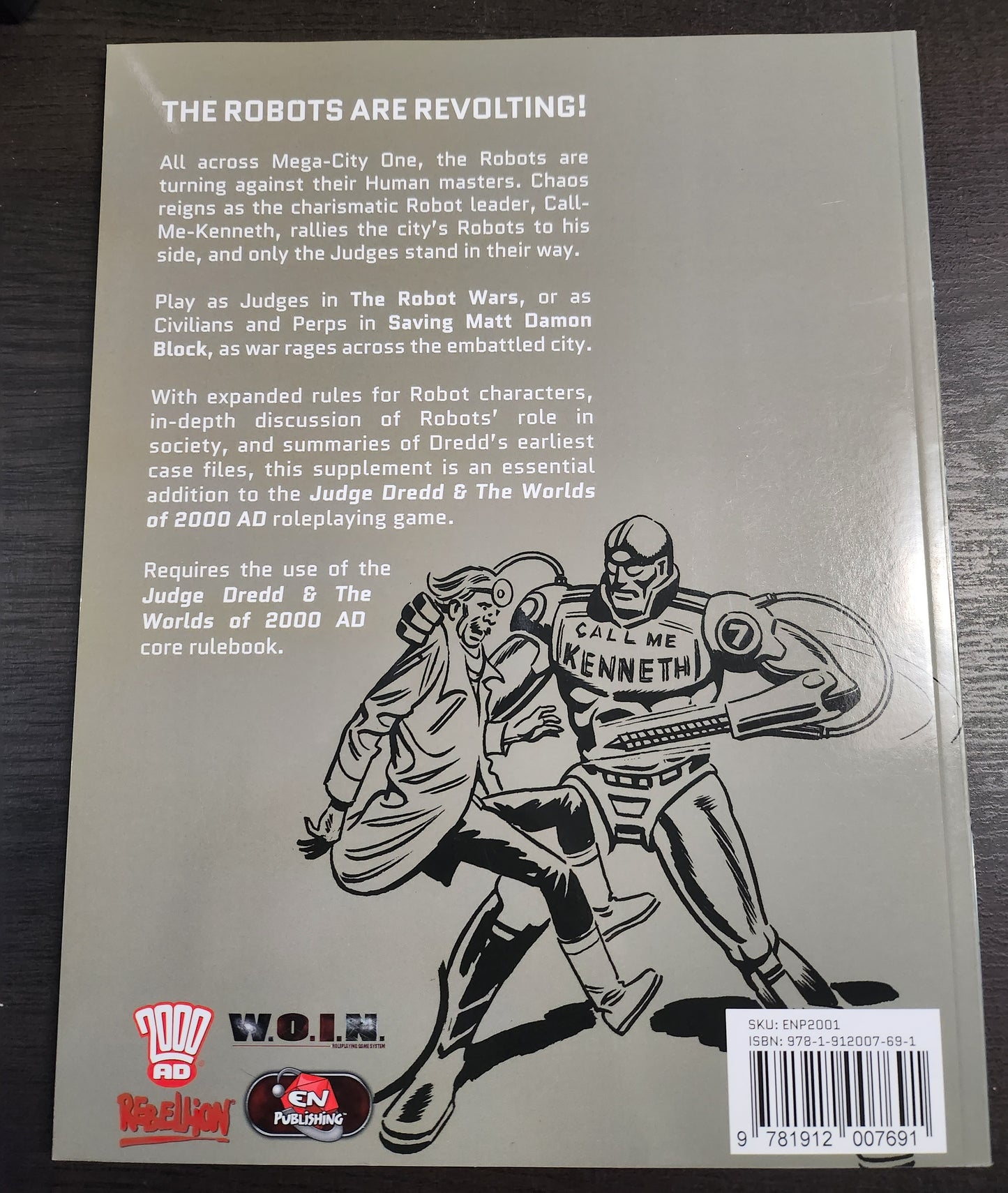 Judge Dredd & Worlds of 2000 AD The Robot Wars (*See Per Order Flat Rate Shipping)