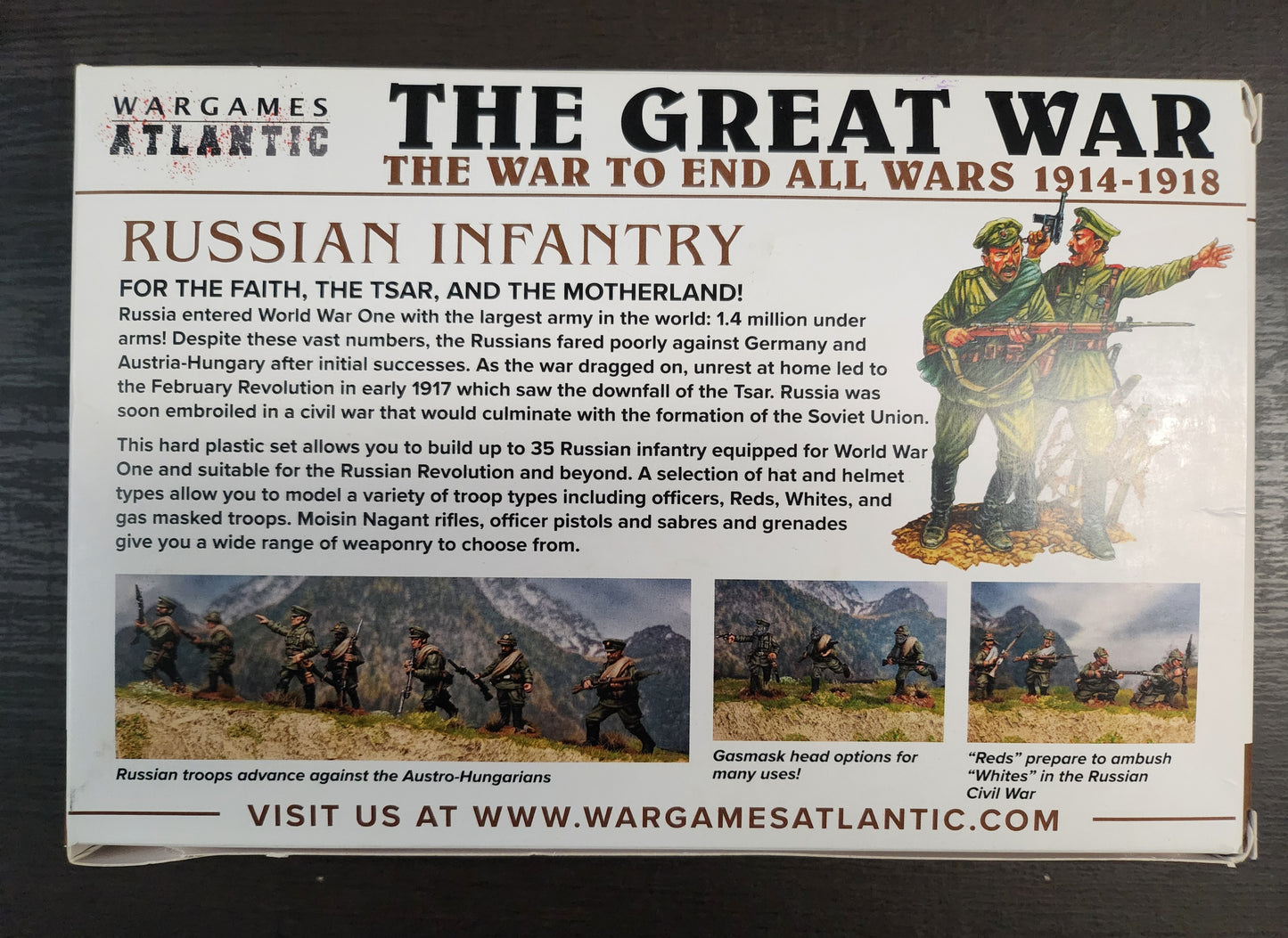 Wargames Atlantic Russian Infantry (35) (*See Per Order Flat Rate Shipping)