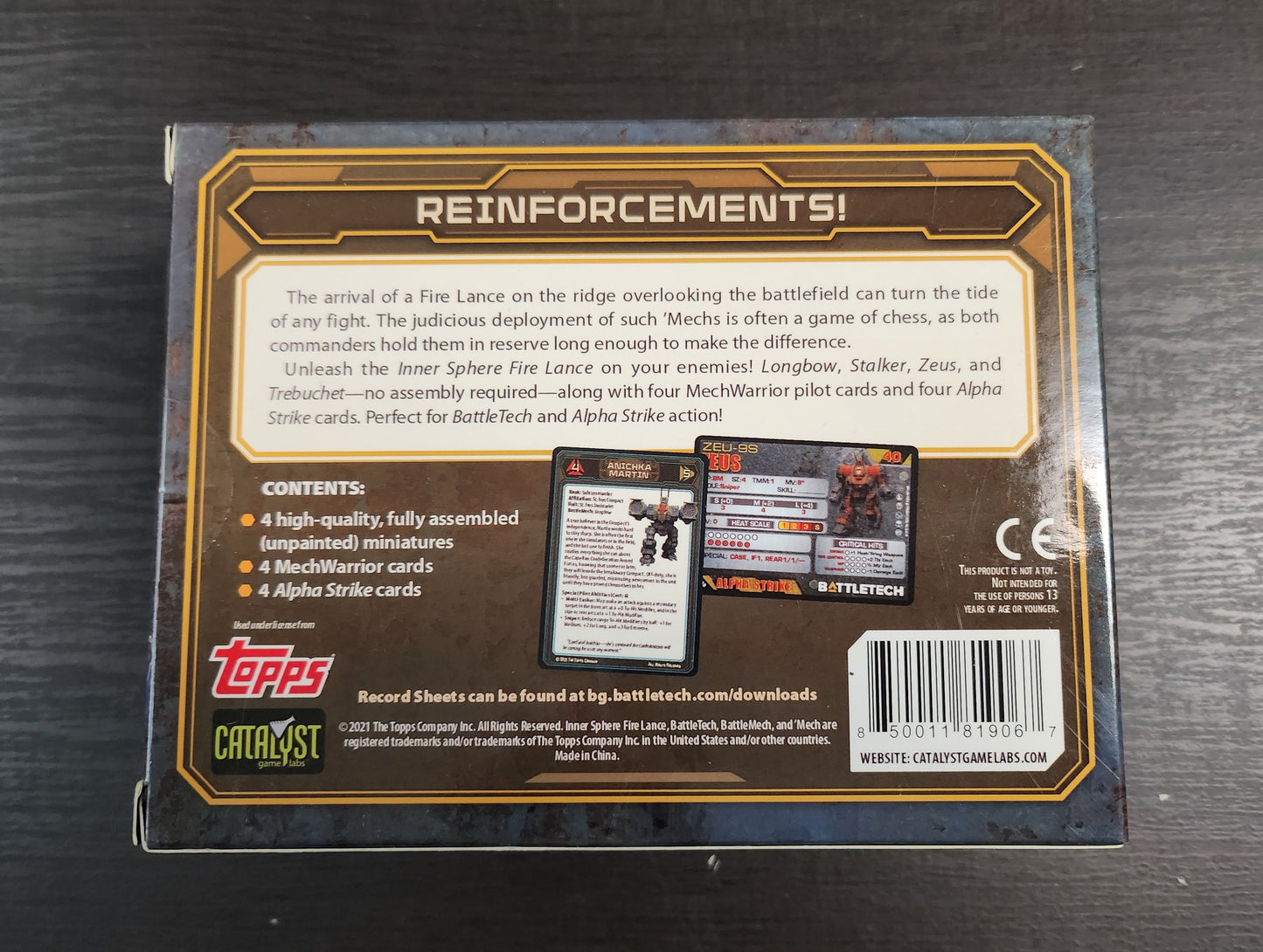 Battletech Fire Lance (*See Per Order Flat Rate Shipping)