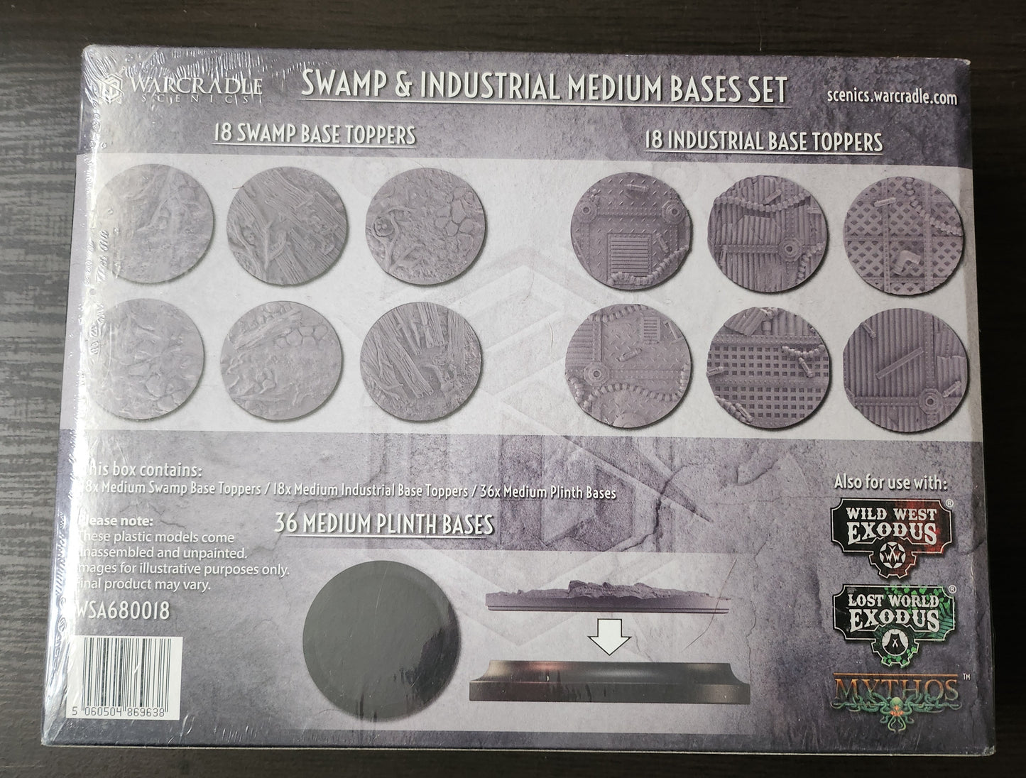 Warcradle Scenics Swamp & Industrial Medium Bases Set (*See Per Order Flat Rate Shipping)