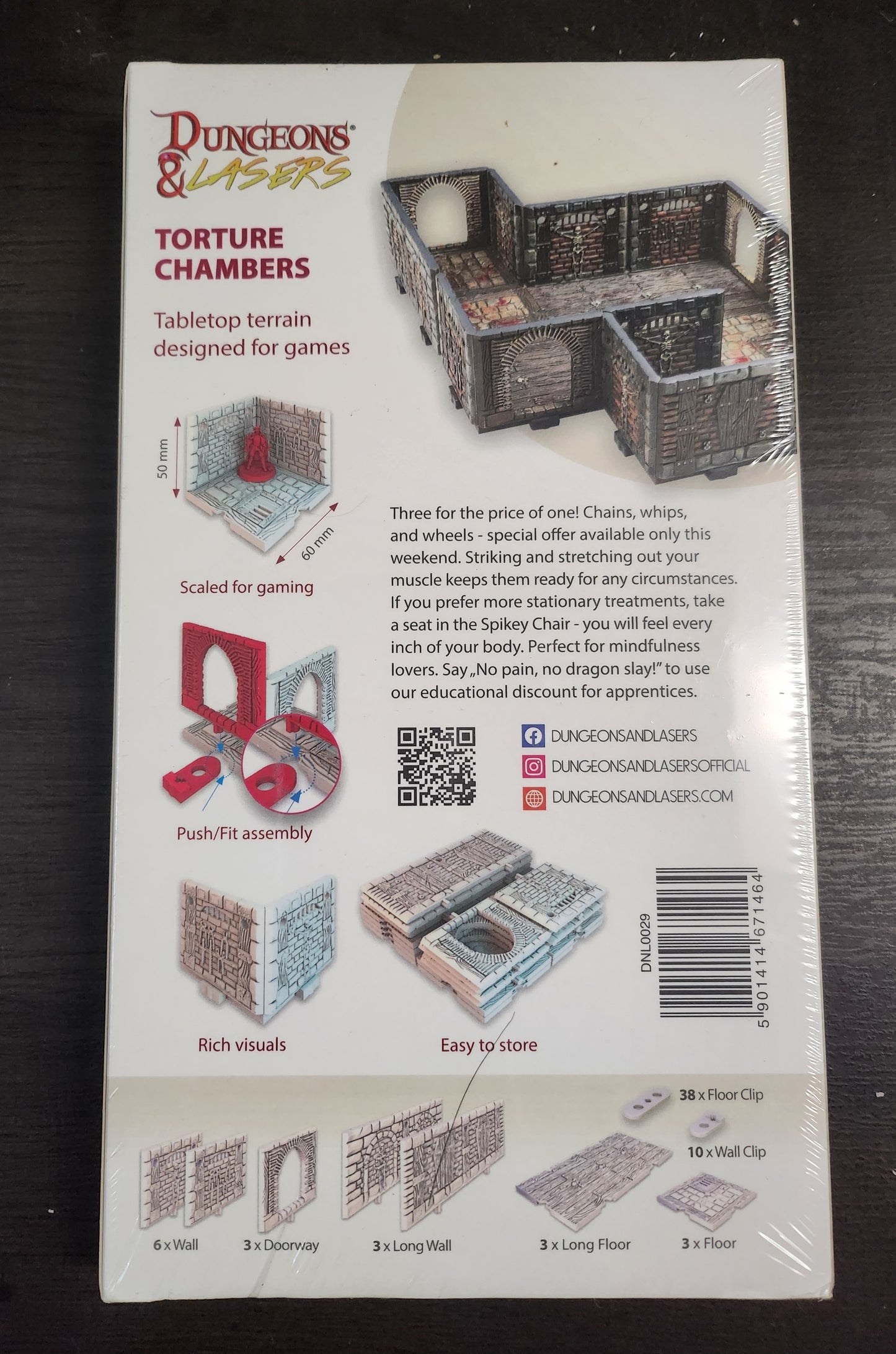 Dungeons & Lasers Torture Chambers (*See Per Order Flat Rate Shipping)