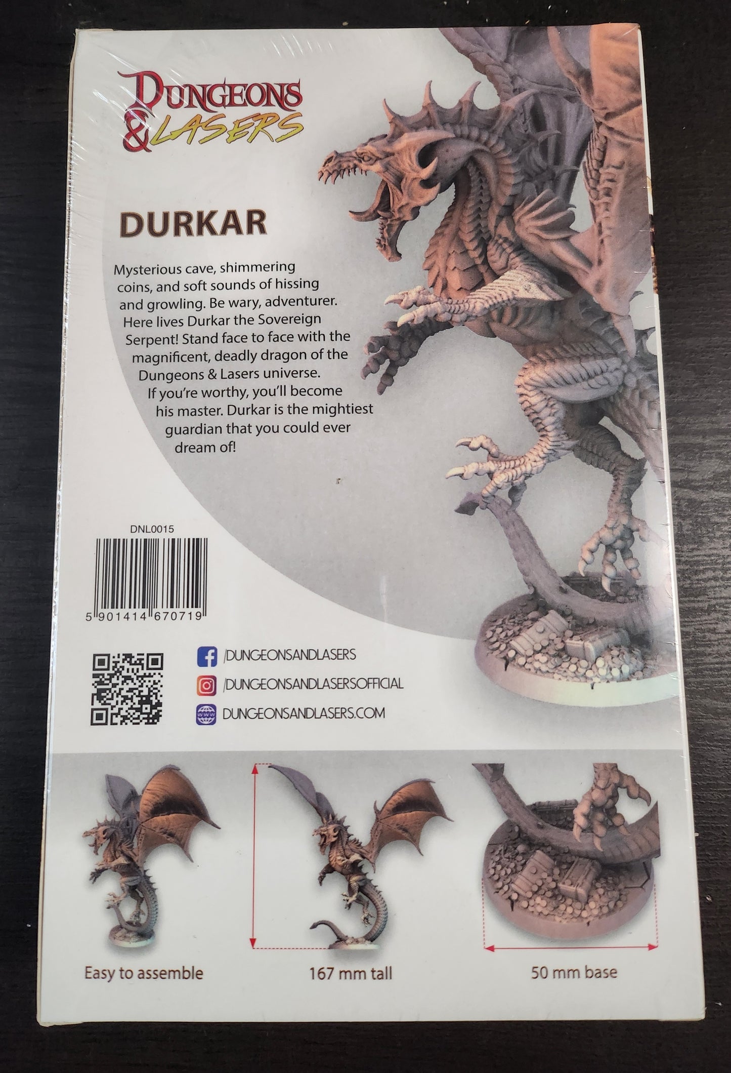 Dungeons & Lasers Durkar the Sovereign Serpent (*See Per Order Flat Rate Shipping)