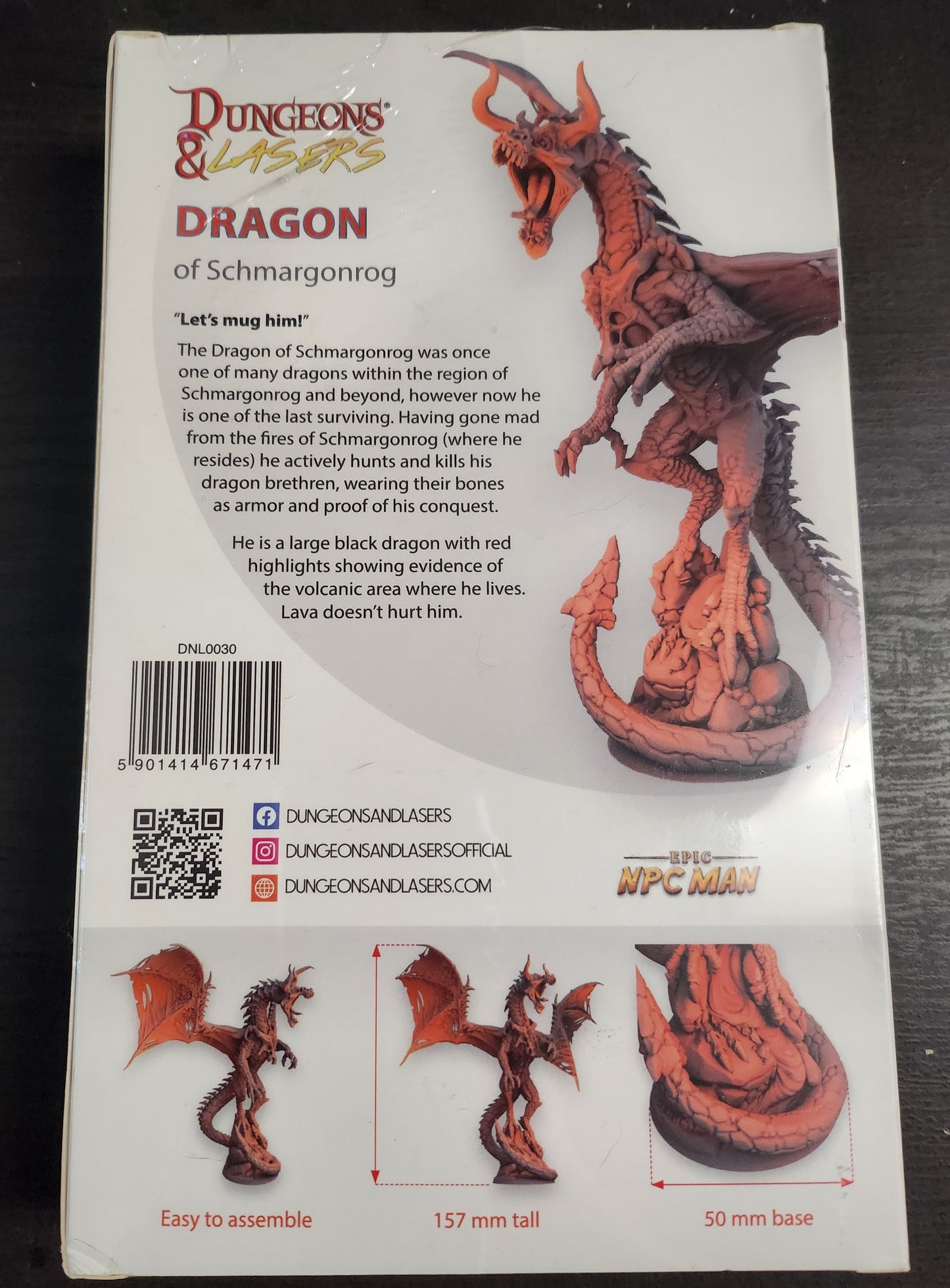 Dungeons & Lasers Dragon of Schmargonrog (*See Per Order Flat Rate Shipping)