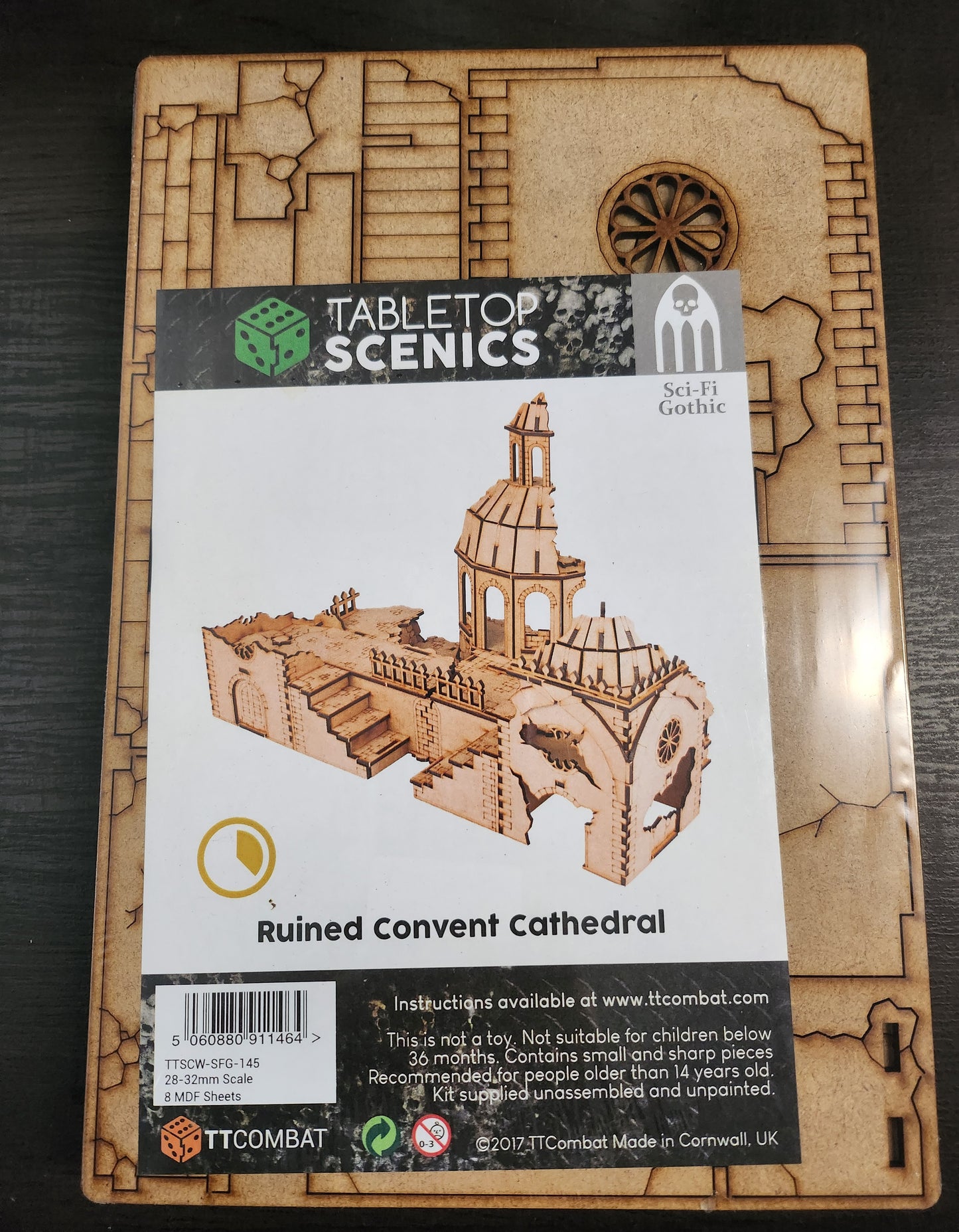 Sci-Fi / Gothic Scenics Ruined Convent Cathedral (*See Per Order Flat Rate Shipping)