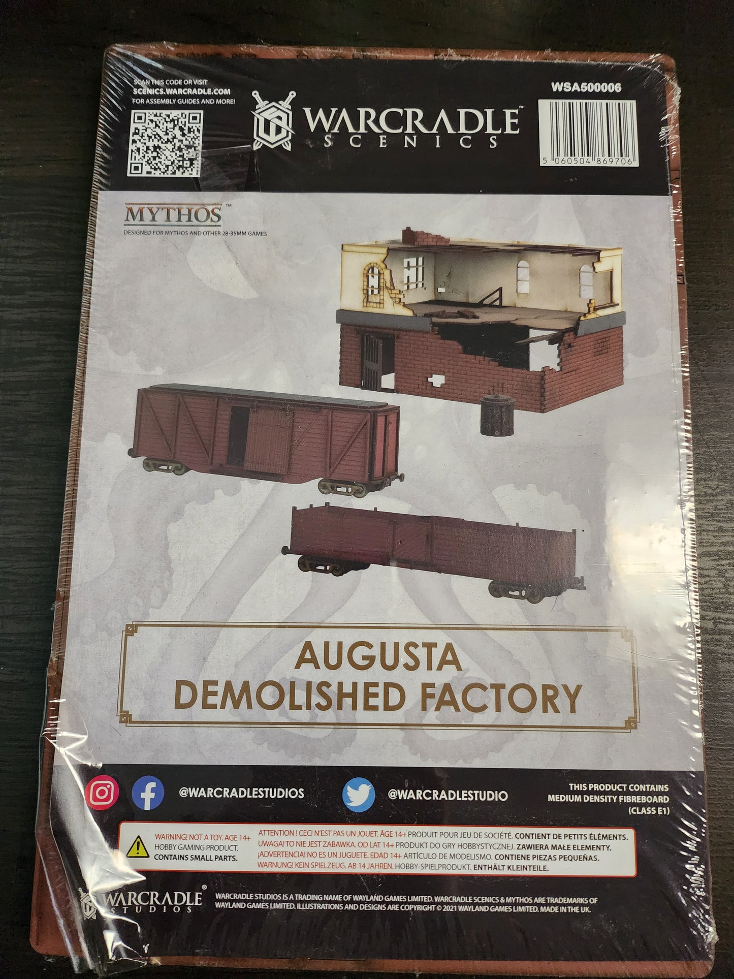 Warcradle Scenics Augusta Demolished Factory (*See Per Order Flat Rate Shipping)