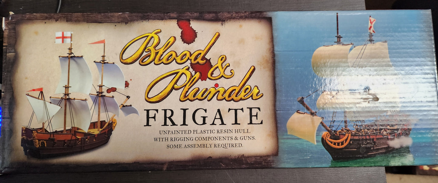 Blood & Punder Frigate Ship (Resin) (*See Per Order Flat Rate Shipping)